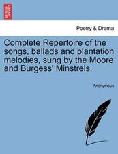 Anonym - Komplettes Repertoire der Lieder Balladen und Plantage M - J555z