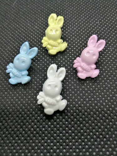 Rabbit Bunny Character buttons shape shank back baby children 18mm novelty