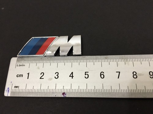 NEW M power Car Emblem Sport Side Wing Chrome Badge Logo Sticker For BMW
