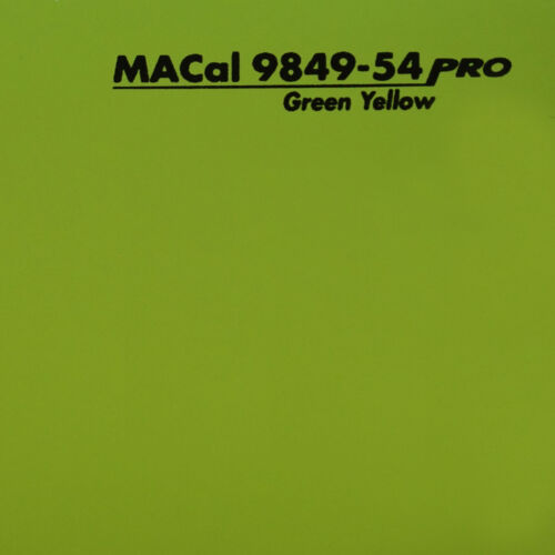 Autofolie 7,32 € /m 3 m PKW KFZ Folie grüngelb glänzend 61,5 cm 