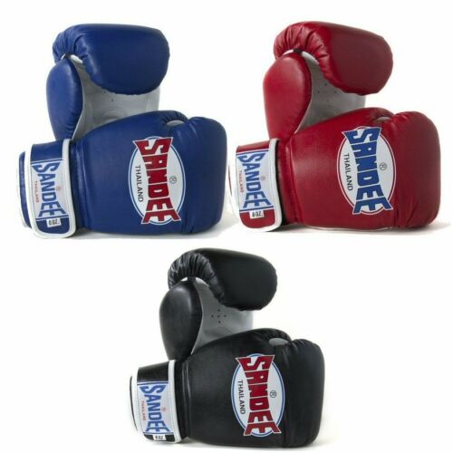 Sandee Kids Boxing Gloves Blue Red Black 4oz 6oz 8oz Muay Thai Authentic Gloves