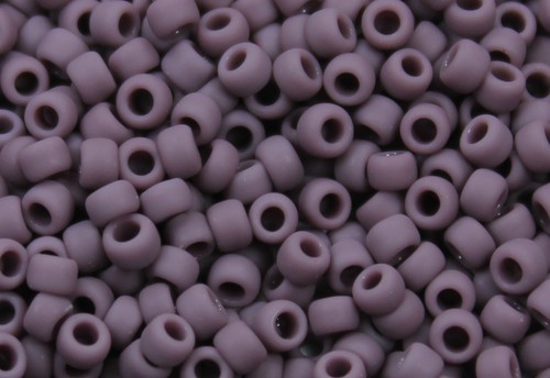 8//0 Round TOHO Japanese Glass Seed Beads #52F Opaque-Frosted Lavender 10 grams