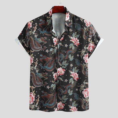 Mens Womens Hawaiian Shirt Aloha Beach Party Surf Holiday Stag Dance Floral Tee