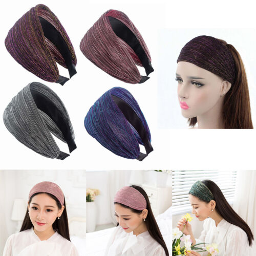 Fashion Women/'s Girls Chiffon Headband Hairband Large Cheveux Band Head Accessoires