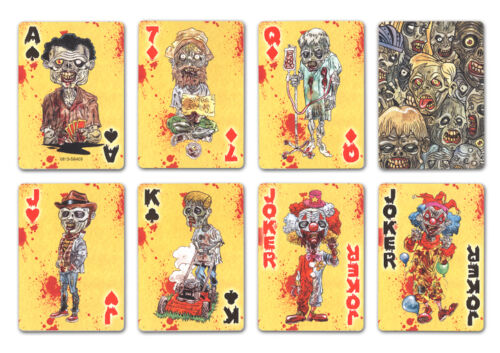 EVERYDAY ZOMBIES BICYCLE DECK PLAYING CARDS BY USPCC HORROR MAGIC TRICKS COLLECT