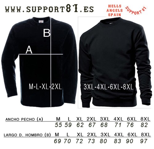 49 Hells Angels Australia BHC Support81 sweatshirt black Big House Crew