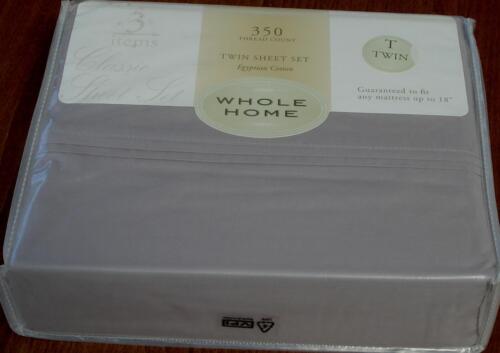 BRAND NEW CHOOSE SIZE Whole Home 350 Thread Count Egyptian Cotton  Sheet Set 