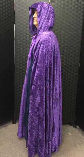 Purple velvet cloak PAGAN WIZARD LARP HALLOWEEN//fancy dress//Gandalf