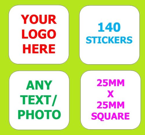 Personalised Business Name Stickers Thank You Seals Your Logo Labels Address 