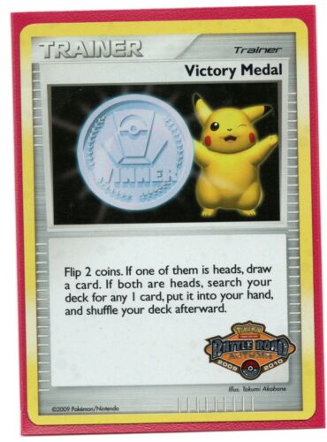 Pokemon Victory Medal Autumn 2009-2010 Battle Road Winner Promo Holo LP