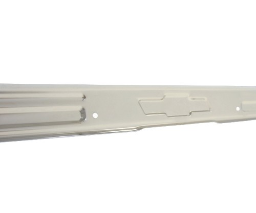 67 68 69 70 71 72 Chevy PickupTruck Door Sill Scuff Plate w// Bow-Tie Chrome Each
