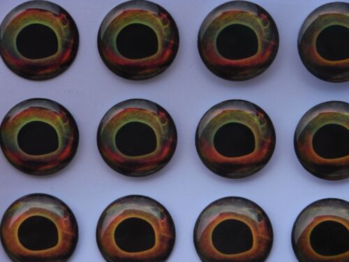 100 X  3D HOLOGRAPHIC 14MM REAL EYE FOR FLYTYING,LURES,FLIES,PIKE,BASS, D