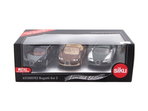 OVP limitierte Sonderserie Siku 6213 Bugatti Set 3 1301