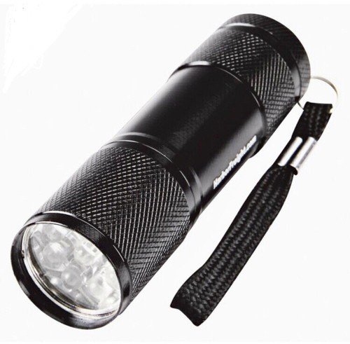 3.5/" Mini lampe de poche 9 DEL Super lumineux avec piles Poche Porte-clés Lumière.