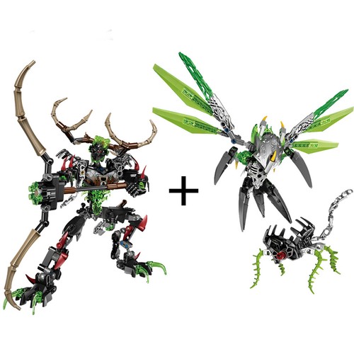 BIONICLE 261pcs Umarak Uxar figures Building Block Toys 71310+71300 Toys Gift