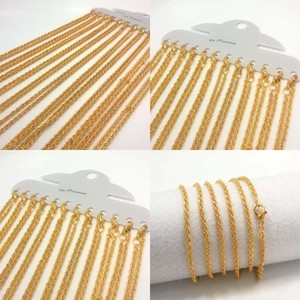 12Pcs-Wholesale-Lot-18K-Gold-Plated-Chain-Necklace-Women-Jewelry-17-29-Inch