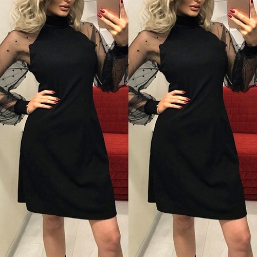 Women Lace Dress Evening Party Ball Prom Gown Formal Cocktail Wedding Mini Dress