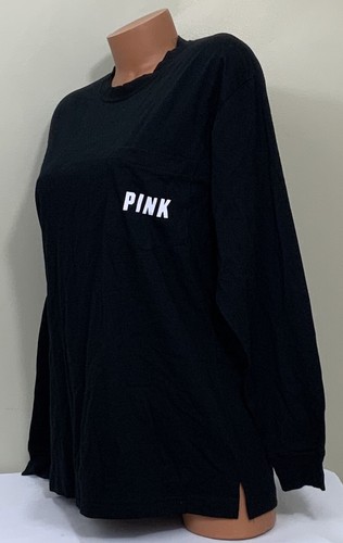 Victorias Secret PINK Bling Sequin Long Sleeve Oversized Campus T-Shirt Ombre