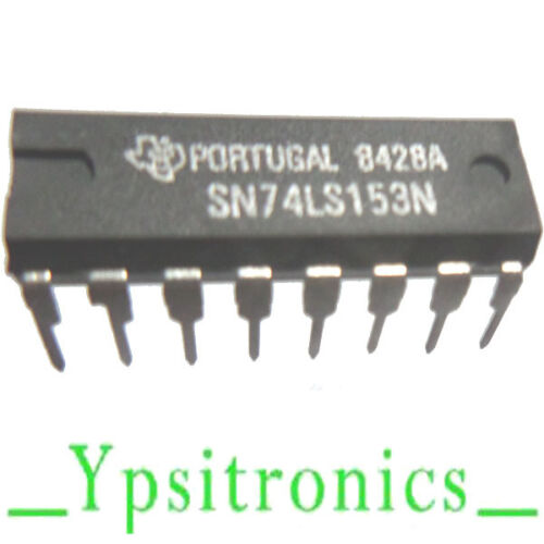 Lot x2 sn74ls153n Integrated circuit 4 to 1 multiplexel DIP 16 TEXAS-New