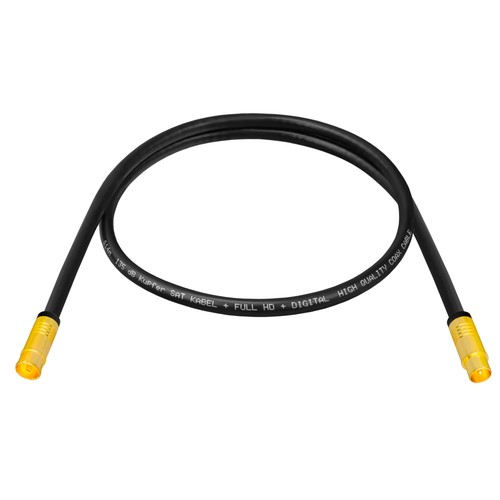 4m Antennenkabel TV Anschlusskabel 135dB 5-fach Reines Kupfer IEC Stecker Buchse