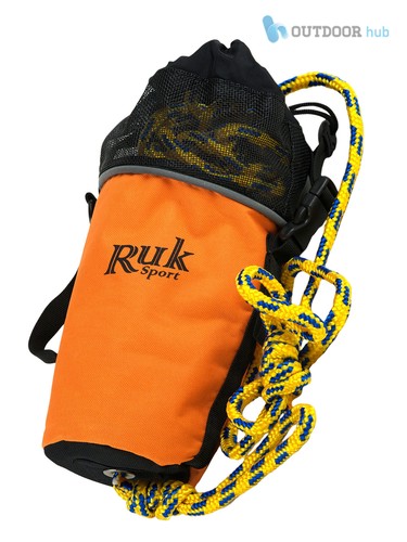 RUK 15m Safety Throw Line Watersports Kayak Canoe Boat Rescue Line Floating Rope