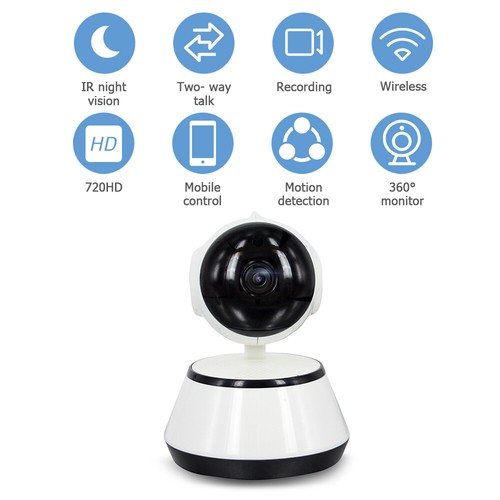 Digital Wireless Babyphone mit Kamera Video Monitor Nachtsicht Babypflege HD720P