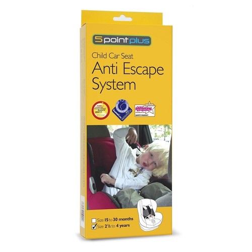 Child Safety 5 Point Plus Car Seat Anti Escape System 30 Months To 4 Years