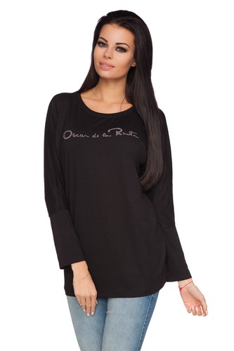 Womens Lightweight Pullover Oscar Print T-Shirt Blouse Sweatshirt Size 8-12 6633