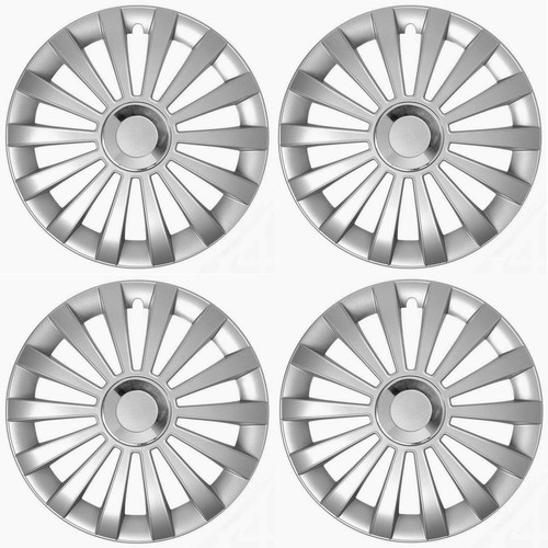 SEAT Satz original 4x Merian Radblenden Radkappen Raddeckel Set 15 Zoll silber