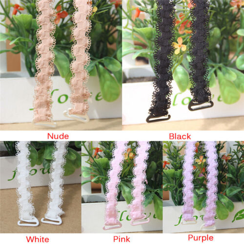 Lady Flower Wave Adjustable Invisible Bra Straps Dress Underwear Accessories YN