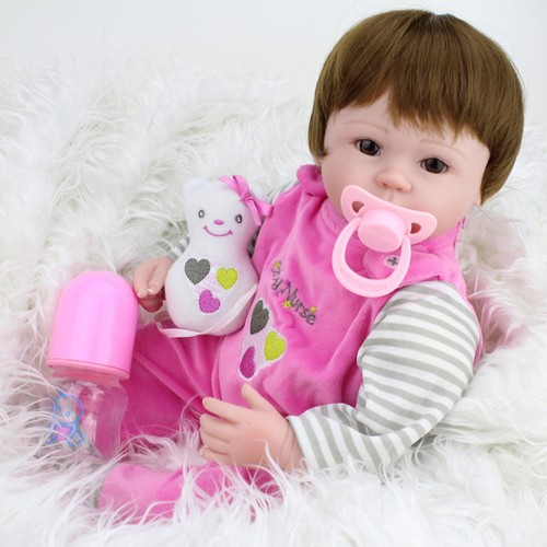 Realistic Handmade Baby Girl Doll Newborn Vinyl Silicone Alive Reborn Baby Dolls