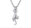 New Silver Lovely Jumping Cat Pendant Necklace Kitten Necklace Women Jewelry