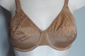 Wacoal 855303 Back Appeal Unlined Underwire Full Coverage Bra Size 36DD brown