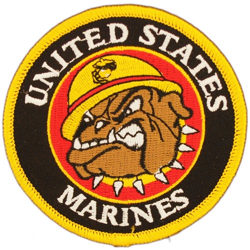 US Marine Corps Bulldog Mascot 3 Inch Patch