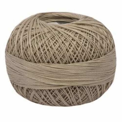 Lizbeth Egyptian Cotton Crochet Thread Size 40 Color 690 Light Mocha Brown 