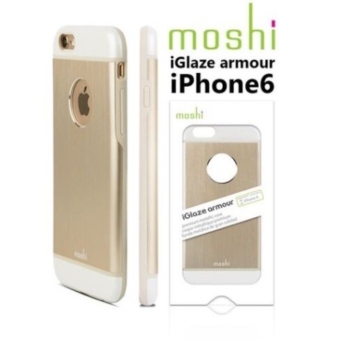 Moshi iGlaze armadura Delgado Metálico Aluminio Cubierta Estuche para iPhone 6 6S Dorado Satinado