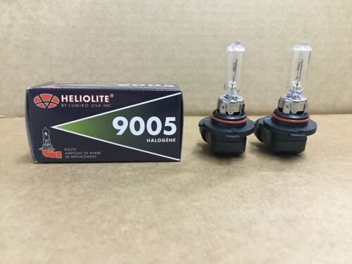 Genuine HELIOLITE Halogen 12V 9005 Headlight Bulbs High Beam Light SET OF 2 