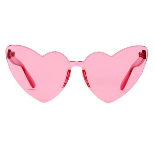 Herzform Sonnenbrille Gläser mit Dünner /& leichter Kunststoff Rahmen