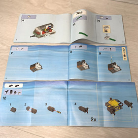 LEGO CITY 60091 Deep Sea 60072 Workers 60117 Camping Trailer Manuals Only