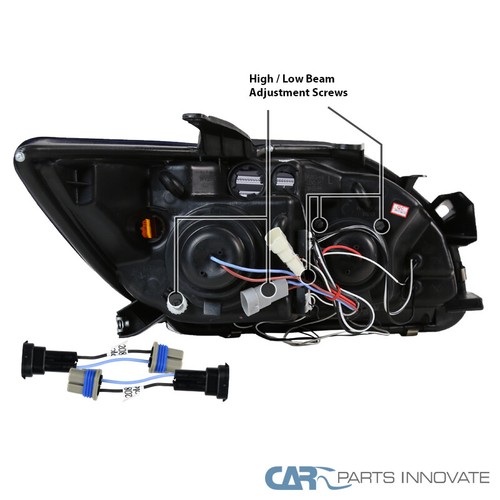 05-10 Scion tC Replacement Clear LED Halo Projector Headlights Head Lights Lamps