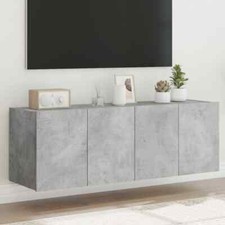 Bulliing TV Wall Cabinets with 2 pcs Concrete Grey 60x35x41 ,Wall Mounted O9K5