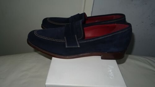 loake blue suede shoes
