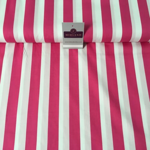 dress Fabric 44/" wide MK898 Mtex 2.5cm Candy Stripped Cotton Poplin shirting