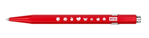 NEU Caran d/'Ache Kugelschreiber 849 LINE FRIENDS BT21 ROT mit Etui 0849.558