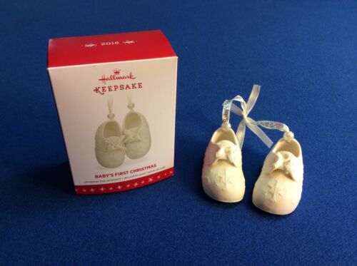 shoes Baby/'s First Christmas 2016 Hallmark Keepsake ornament in original box