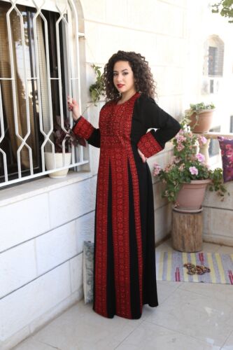 Embroidered Thobe Abaya Traditional Palestinian Thob caftan Dress all Sizes