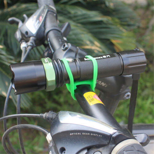 2x Fahrrad Handy Taschenlampe Licht-Pumpe iPod Wasserflaschenhalter Strap Bands 