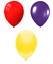 25cm Party // Birthday Balloons Red Multipack Purple /& Yellow