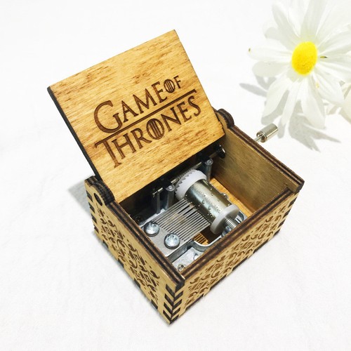 Harry Potter Game Thrones Spieldose Holz Spieluhr Music Box Geschenk Kinder Neu