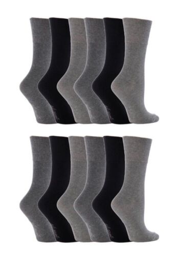 See Variations 12 pairs Ladies SockShop Cotton Gentle Grip 4-8 uk Socks